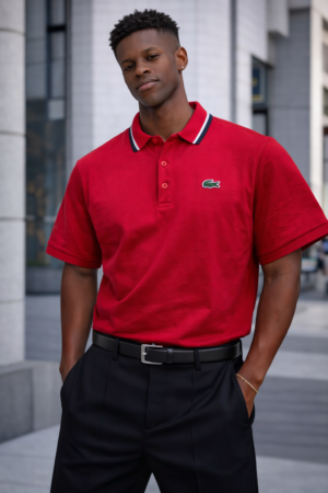 CUELLO LA-COSTE ROJO