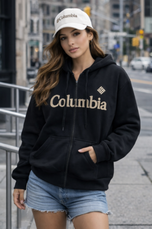 BUZO COLUMBIA, NEGRO
